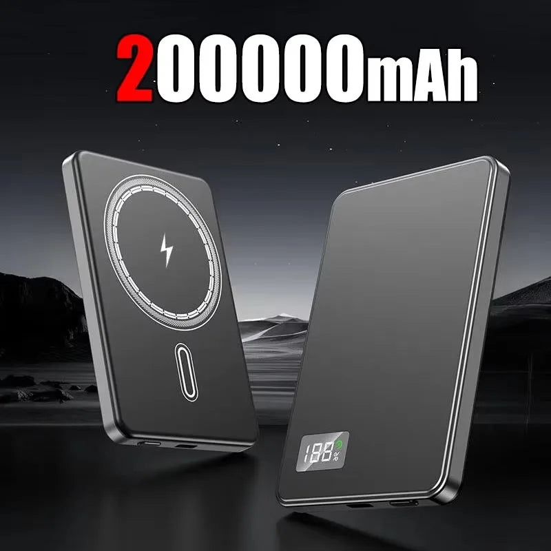 Magnetic Wireless Power Bank — PD 22.5W Fast Charge | MagSafe Compatible