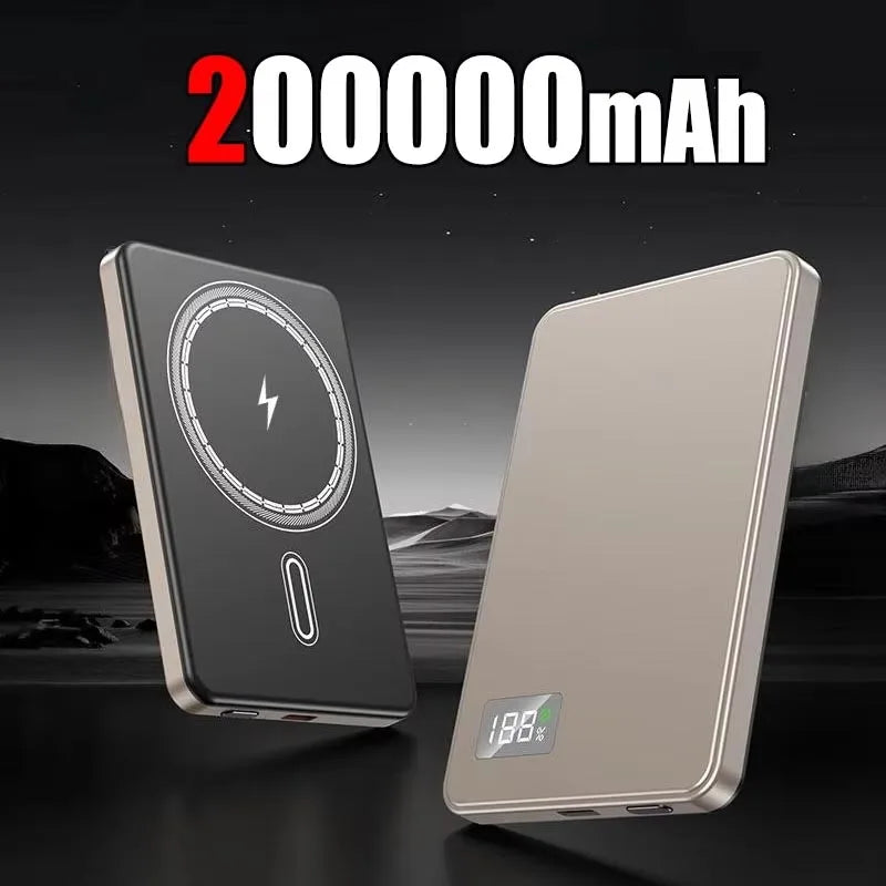 Magnetic Wireless Power Bank — PD 22.5W Fast Charge | MagSafe Compatible