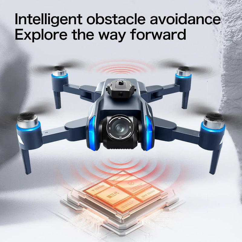 Lenovo XT808 GPS drone in flight showing obstacle avoidance sensors