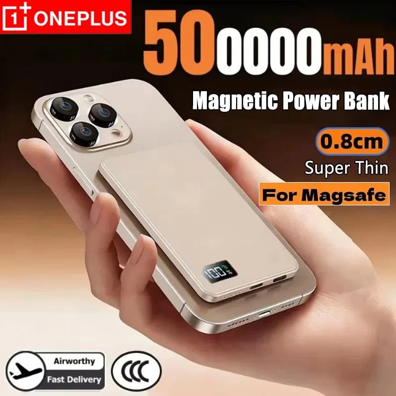 Magnetic Wireless Power Bank — PD 22.5W Fast Charge | MagSafe Compatible