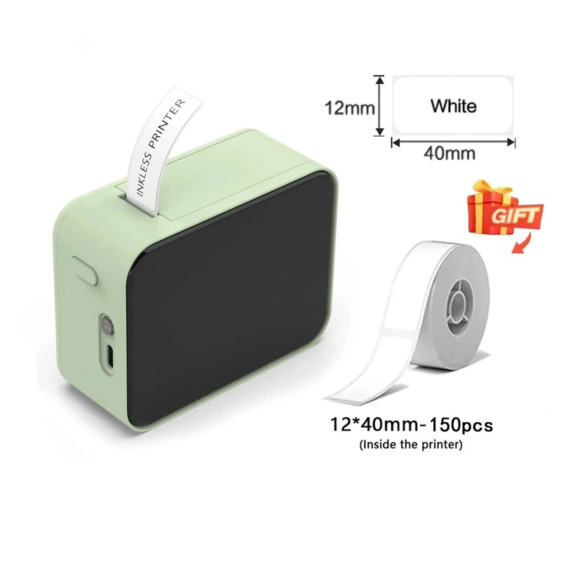 Portable Bluetooth Label Maker — No Ink, No Mess, Prints Instantly
