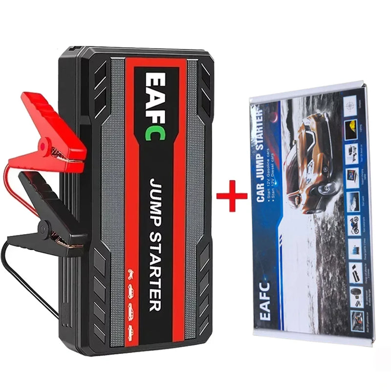 EAFC 12V car jump starter — safety features including overcharge, short circuit and reverse polarity protection