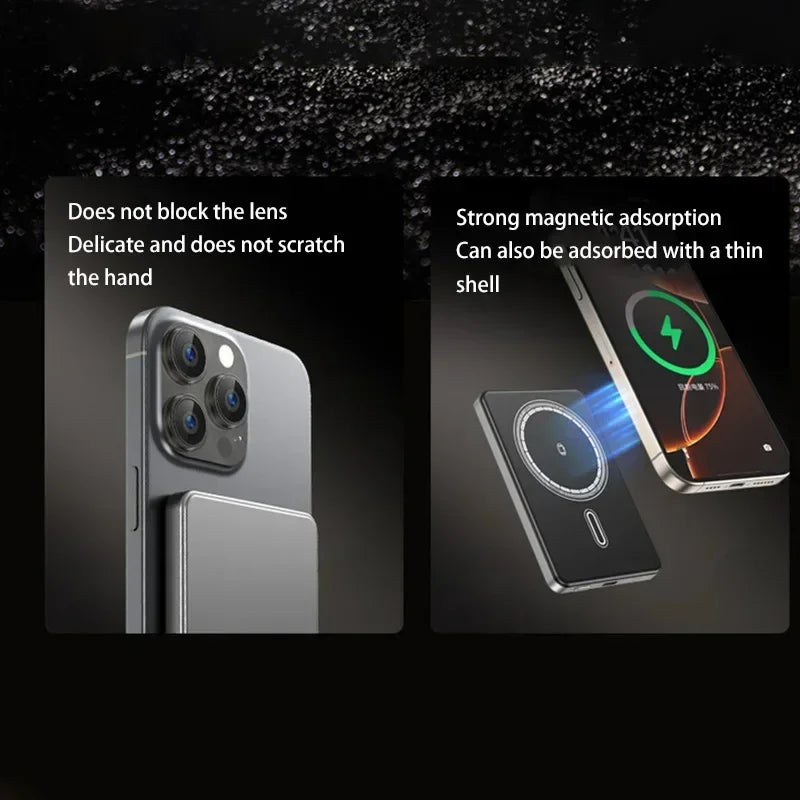 Magnetic Wireless Power Bank — PD 22.5W Fast Charge | MagSafe Compatible