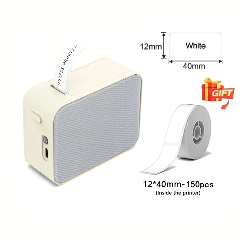 Portable Bluetooth Label Maker — No Ink, No Mess, Prints Instantly
