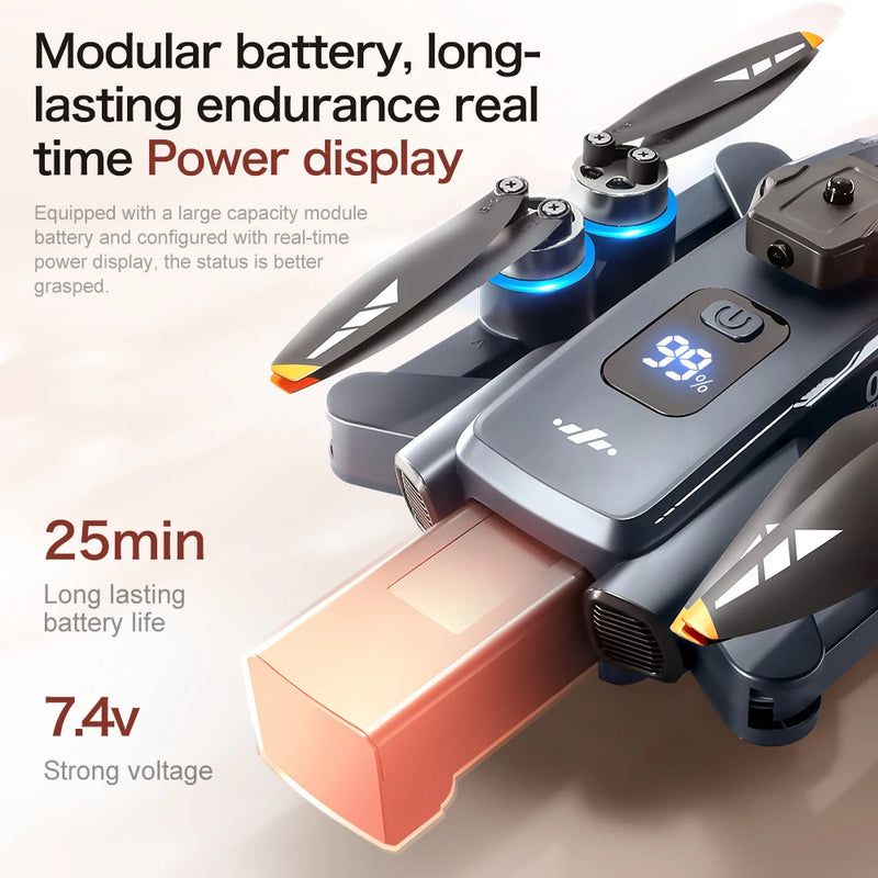 Lenovo XT808 GPS drone hovering outdoors — 25 minute flight time demonstration
